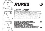 Rupes AK150A Notice D'emploi Et D'entretien