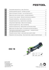 Festool OSC 18 Notice D'utilisation D'origine