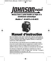 Johnson 40-6675 Manuel D'instruction