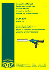 Refco DCD-230 Mode D'emploi