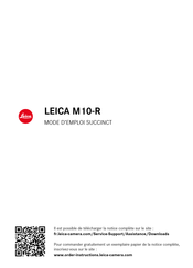 Leica M10-R Mode D'emploi Succinct