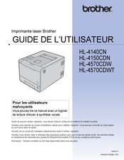 Brother HL-4570CDWT Guide De L'utilisateur