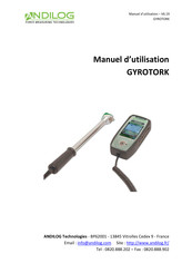 ANDILOG GYROTORK Manuel D'utilisation