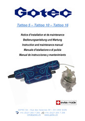 Gotec Tattoo 16 Notice D'installation Et De Maintenance