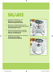 Balance KH 5510 Notice D'utilisation