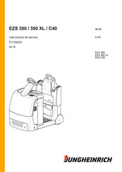 Jungheinrich EZS 350 XL Instructions De Service
