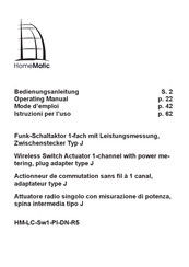 HomeMatic HM-LC-Sw1-Pl-DN-R5 Mode D'emploi