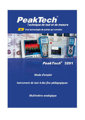 Peaktech 3201 Mode D'emploi