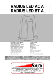 Bauer RADIUS LED BT A Instructions D'installation