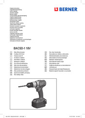 Berner BACSD-1 18V Notice Originale