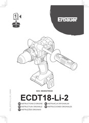 Erbauer ECDT18-Li-2 Instructions D'origine