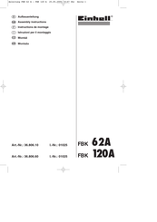 EINHELL FBK 62A Instructions De Montage