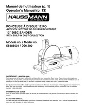 Haussmann Xpert DD1200 Manuel De L'utilisateur