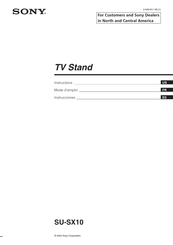 Sony SU-SX10 Mode D'emploi