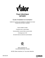 Valor DZ1GEC Guide D'installation Et D'utilisation