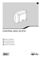 Somfy CONTROL BOX 3S RTS Manuel D'installation