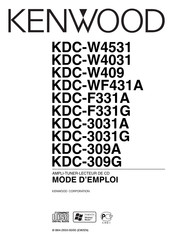 Kenwood KDC-W409 Mode D'emploi