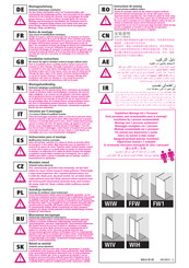 Kermi WALK-IN XB FW1 Notice De Montage