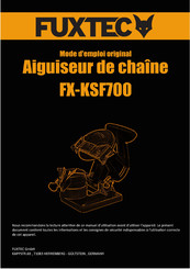 FUXTEC FX-KSF700 Manuel D'instructions Original