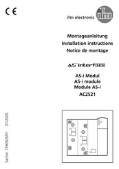 IFM Electronic AC2521 Notice De Montage
