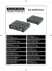 König Electronic KN-HDMICON21 Mode D'emploi