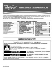 Whirlpool WRT771RWYB Instructions D'utilisation