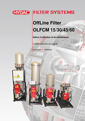 HYDAC FILTER SYSTEMS OLFCM 45 Notice D'utilisation Et De Maintenance