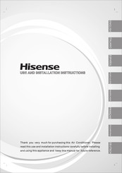 Hisense AS-09UR4SYDDC Instructions D'utilisation