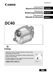Canon DC40 Manuel D'instruction
