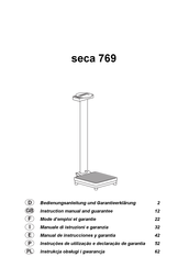 Seca 769 Mode D'emploi Et Garantie