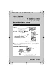 Panasonic KX-TG7302FR Guide D'installation Rapide