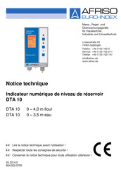 Afriso EURO-INDEX 52145 Notice Technique