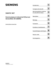 Siemens SIMATIC NET SCALANCE XR324WG Instructions De Service