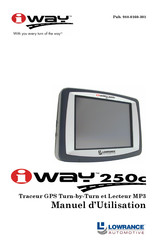 Lowrance iWAY 250C Manuel D'utilisation