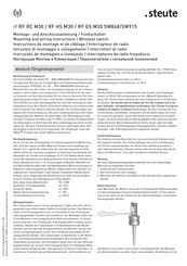 steute RF HS M30 Instructions De Montage