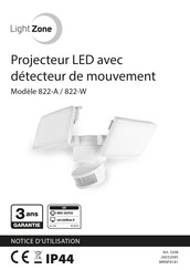 LightZone 822-W Notice D'utilisation