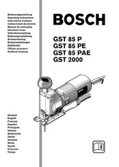Bosch GST 85 PAE Instructions D'emploi