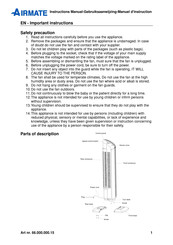 Airmate 66.000.000.15 Manuel D'instruction