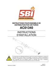 SBI AC01340 Instructions D'installation