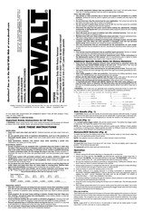 Dewalt DW568 Guide D'utilisation