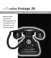 Swissvoice Vintage 20 Mode D'emploi