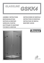 RAVAK GLASSLINE GSKK4 Instructions De Montage