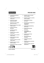 Toolson PRO-HM 9 MAX Instructions D'origine