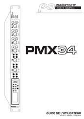 audiophony PMX34 Guide De L'utilisateur