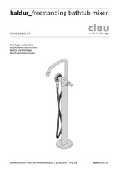 clou kaldur_freestanding bathtub mixer Notice De Montage