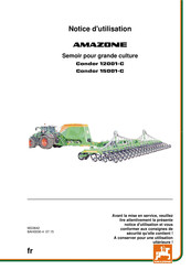 Amazone Condor 15001-C Notice D'utilisation