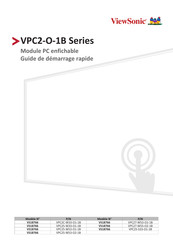 ViewSonic VPC25-W33-O1-1B Guide De Démarrage Rapide