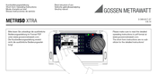 Gossen Metrawatt METRISO XTRA Mode D'emploi