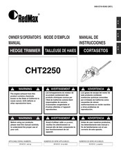 RedMax CHT2250 Mode D'emploi