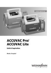 Weinmann ACCUVAC Pro Mode D'emploi
